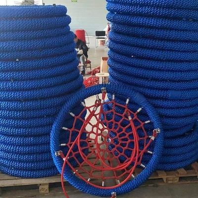 Nido esterno Corsa a corda d'altalena Parco giochi Swing a corda di rete