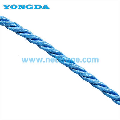 Corde di polipropilene blu da 16 mm e 3 strati per ormeggiamento/agricoltura/pesca/costruzione/marino